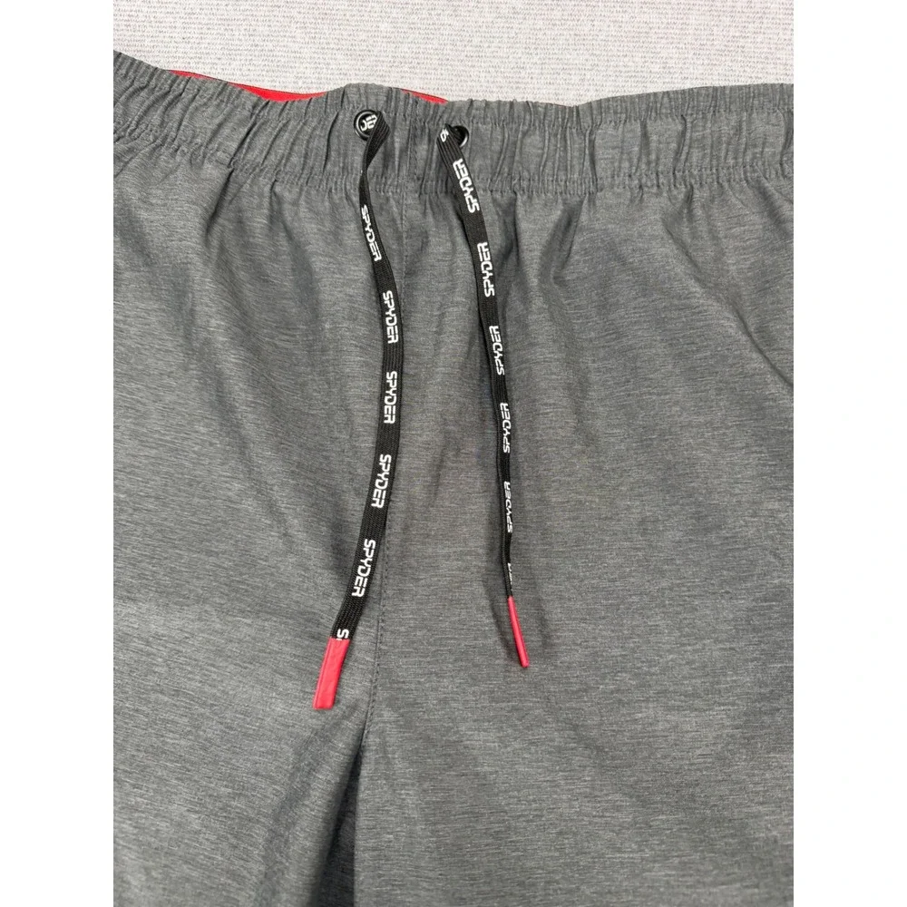 Spyder Active Mens XL Gray ProWeb Athletic Training Gym Shorts SPM513